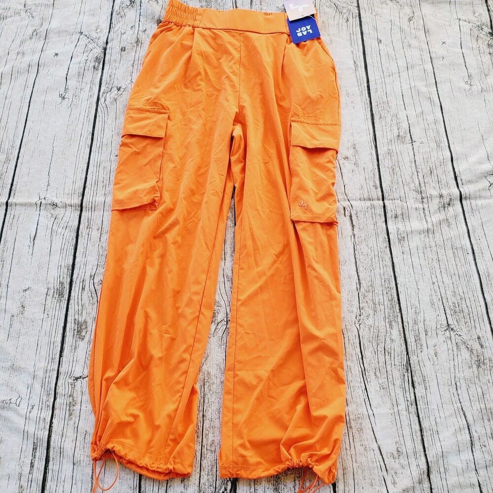 Joy Lab Orange Cargo Pants Size Small